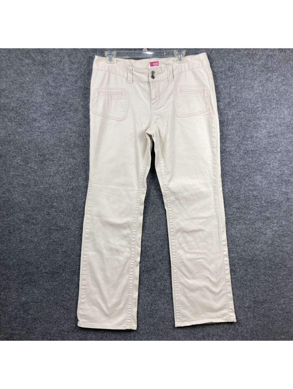 Personal Identity Juniors 13/14 Khaki Tan Mid Rise Straight Leg Stretch Pants